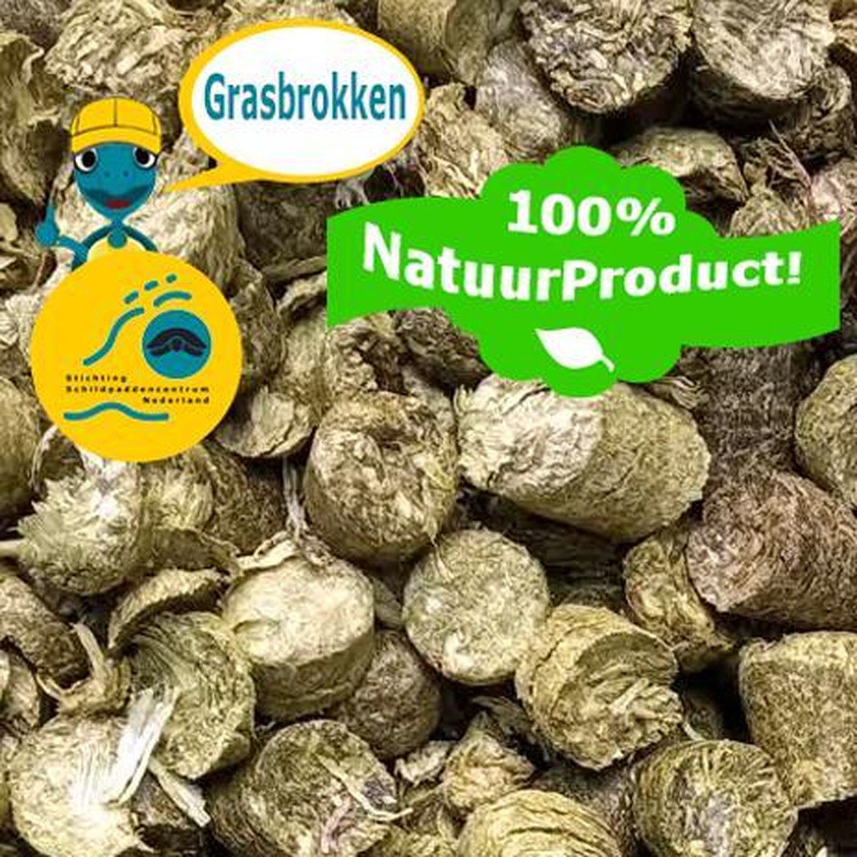 Grasbrokken voor Landschildpadden (Natuurproduct)