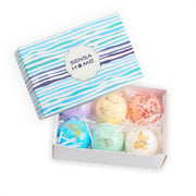 SensaHome 100% Natuurlijke Bruisballen voor in Bad - 6 Etherische Aroma Badbommen - Handmade Bath Bombs - Giftset