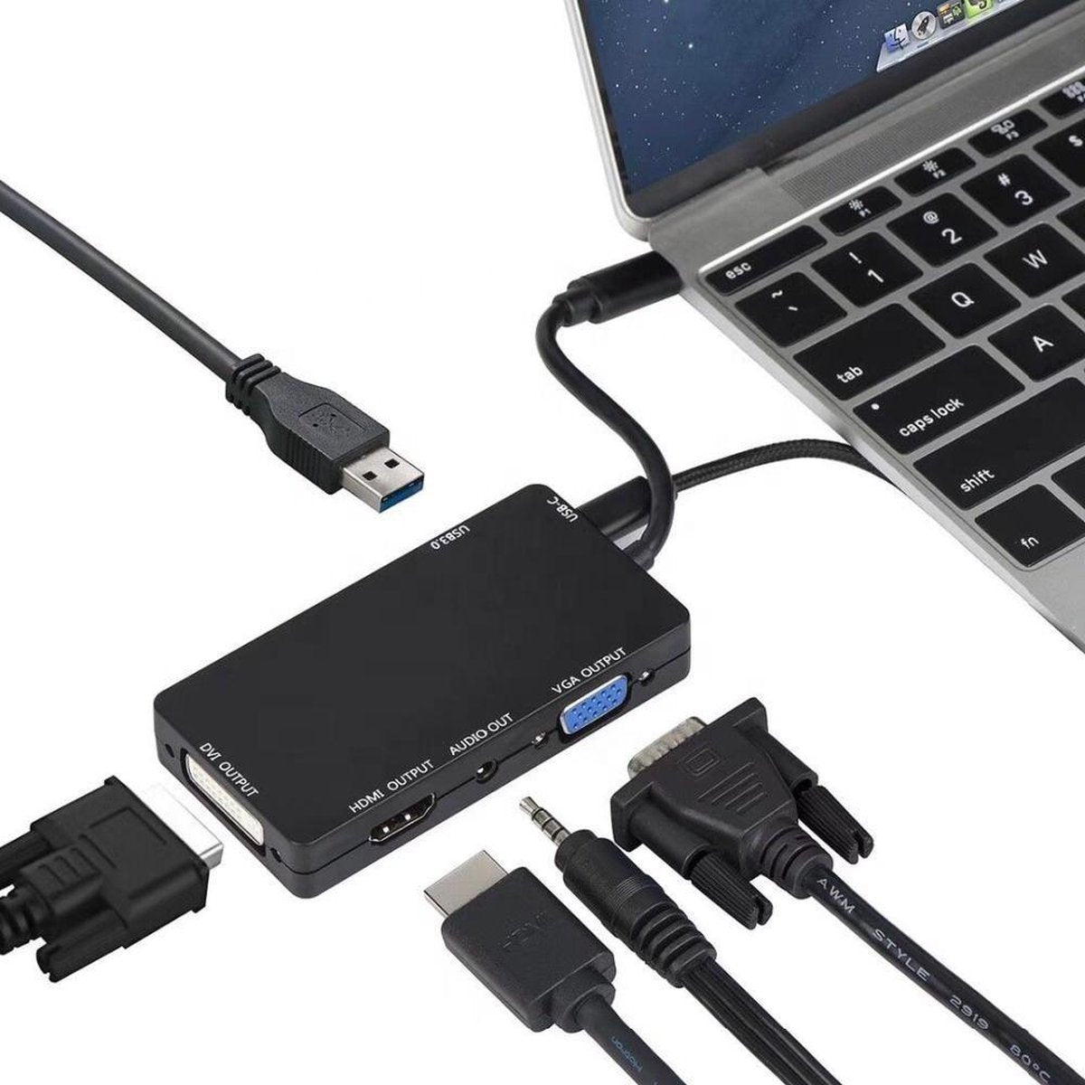 NÖRDIC DOCK-130 Dockingstation USB-C naar HDMI 4K