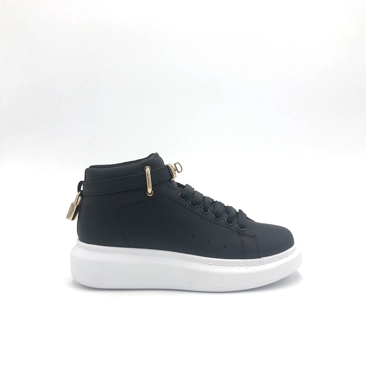 SNEAKER NORA BLACK - Maat 40 - Hoge sneaker - Zwart