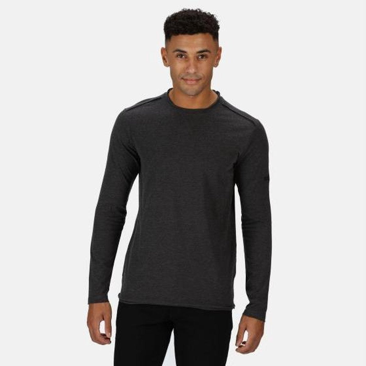 Karter II Coolweave Lichtgewichte t-shirt met lange mouwen van Regatta voor Heren van biologisch katoen