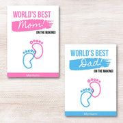 Babyshower Invulkaarten Best Mom and Dad 10 stuks - A6 300 Grams - Baby Voorspellingen - Babyshower spelletje