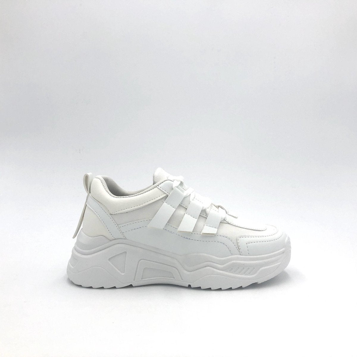 SNEAKER YARA WHITE - Maat 36 - Lage Sneaker - Wit - Sportief - Casual