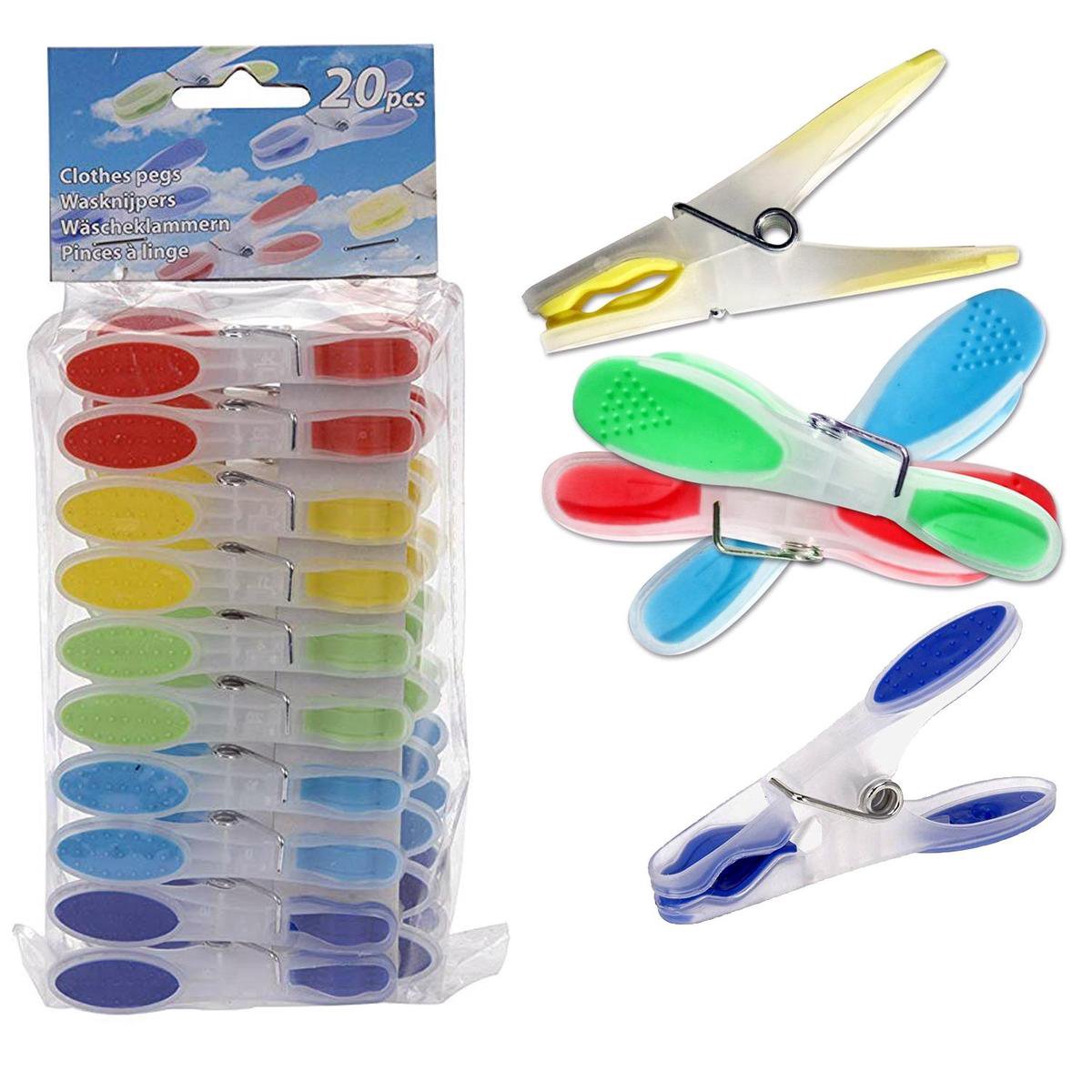 Wasknijpers in zak 20 stuks