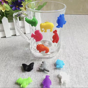 Glasmarkers van Versteeg® - Dieren - 12 stuks - glas herkennen - Wijnmarkers - Feest