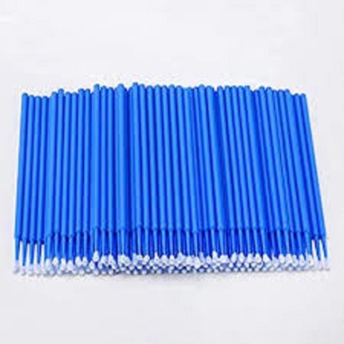 Lashes & More - 100 stuks  Wegwerp Microbrushes - Donkerblauw - Wimpers Uitbreiding  - Individuele Lash Verwijderen -  Wattenstaafje - Micro Borstel Voor Wimper Extensions Tool- microbrush