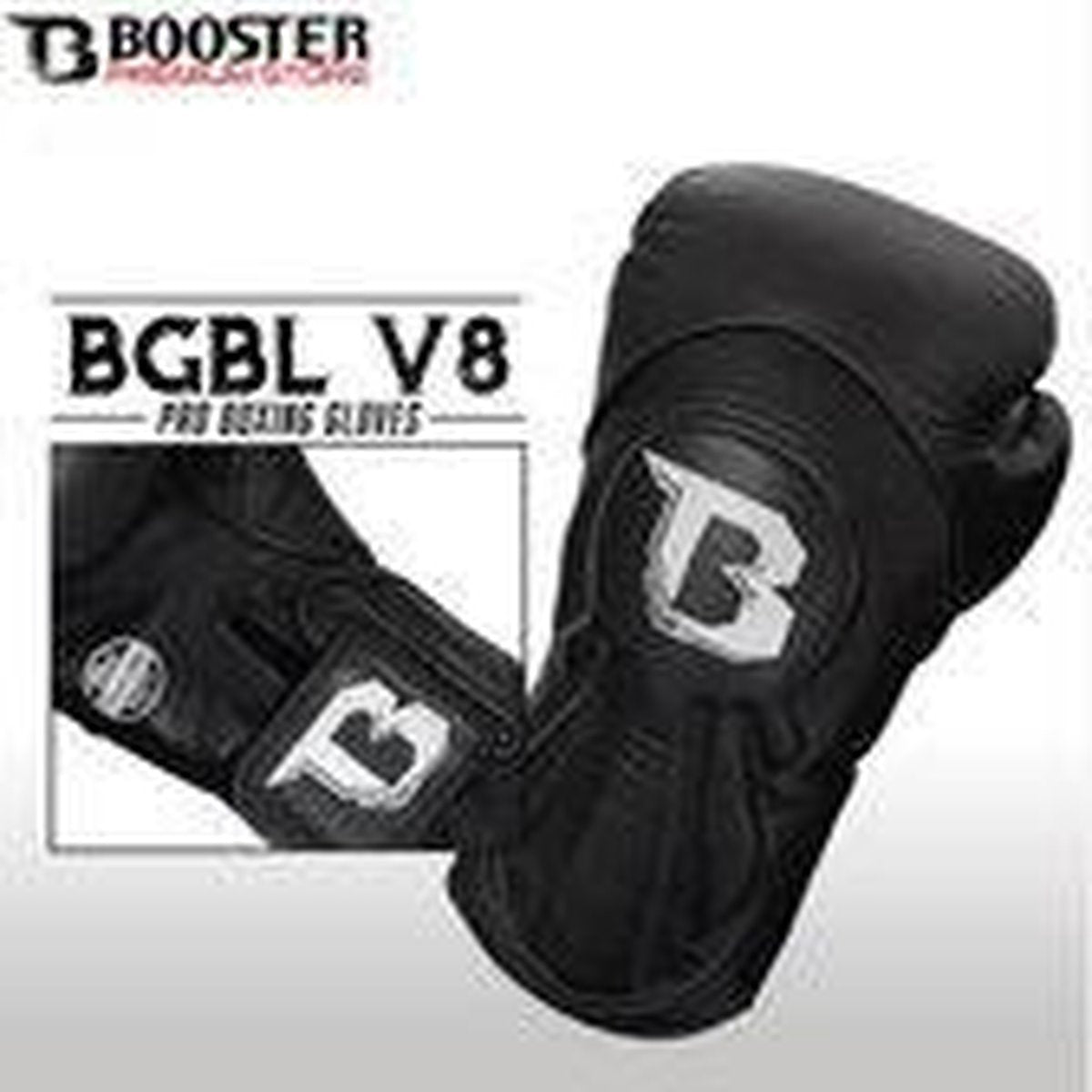 Booster™ - Fightgear|(kick)bokshandschoenen| BGL 1 V8 Black | 12 oz