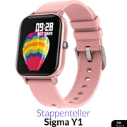 Stappenteller Horloge Dames - Hartslagmeter Smartwatch - Waterdicht - 6 Sporten - Batterijduur 7 - Nintai Sigma Y1