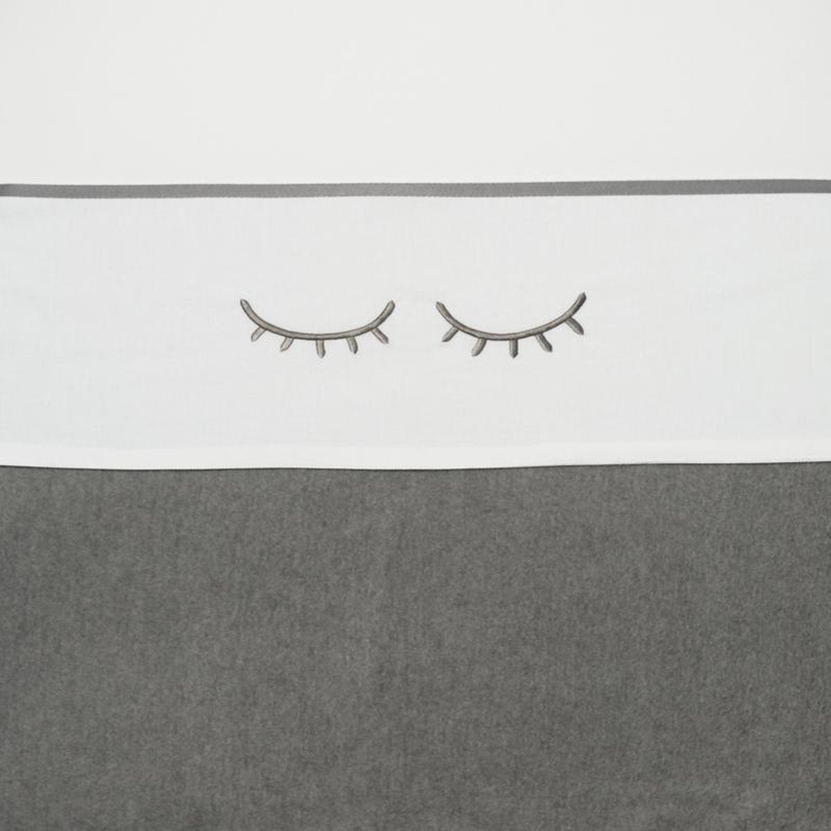 MEYCO | Ledikantlaken | Sleepy Eyes | Grijs | 100% Katoen | 100 x 150 cm