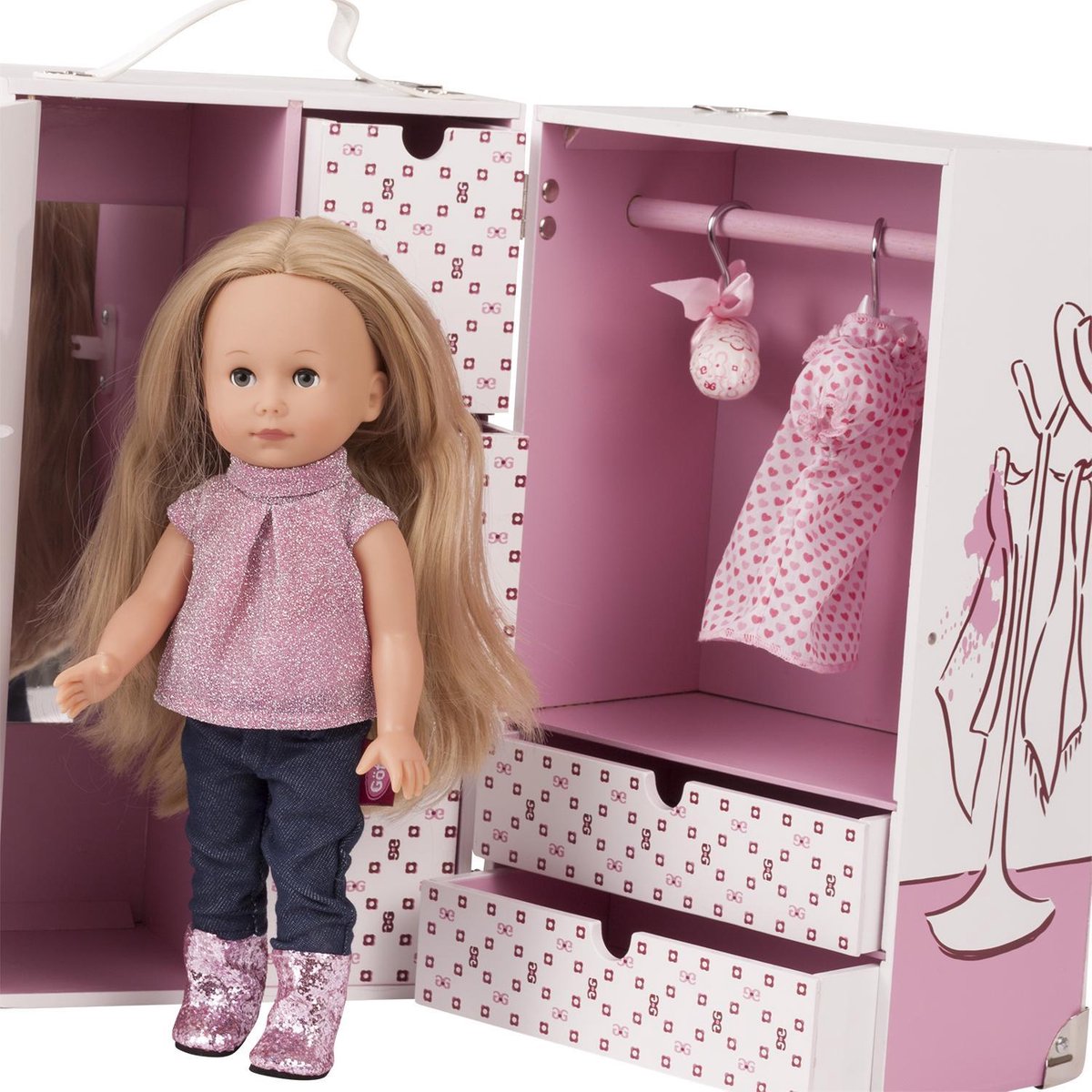 Götz poppenaccessoire kledingkast mét Just like me pop 27cm