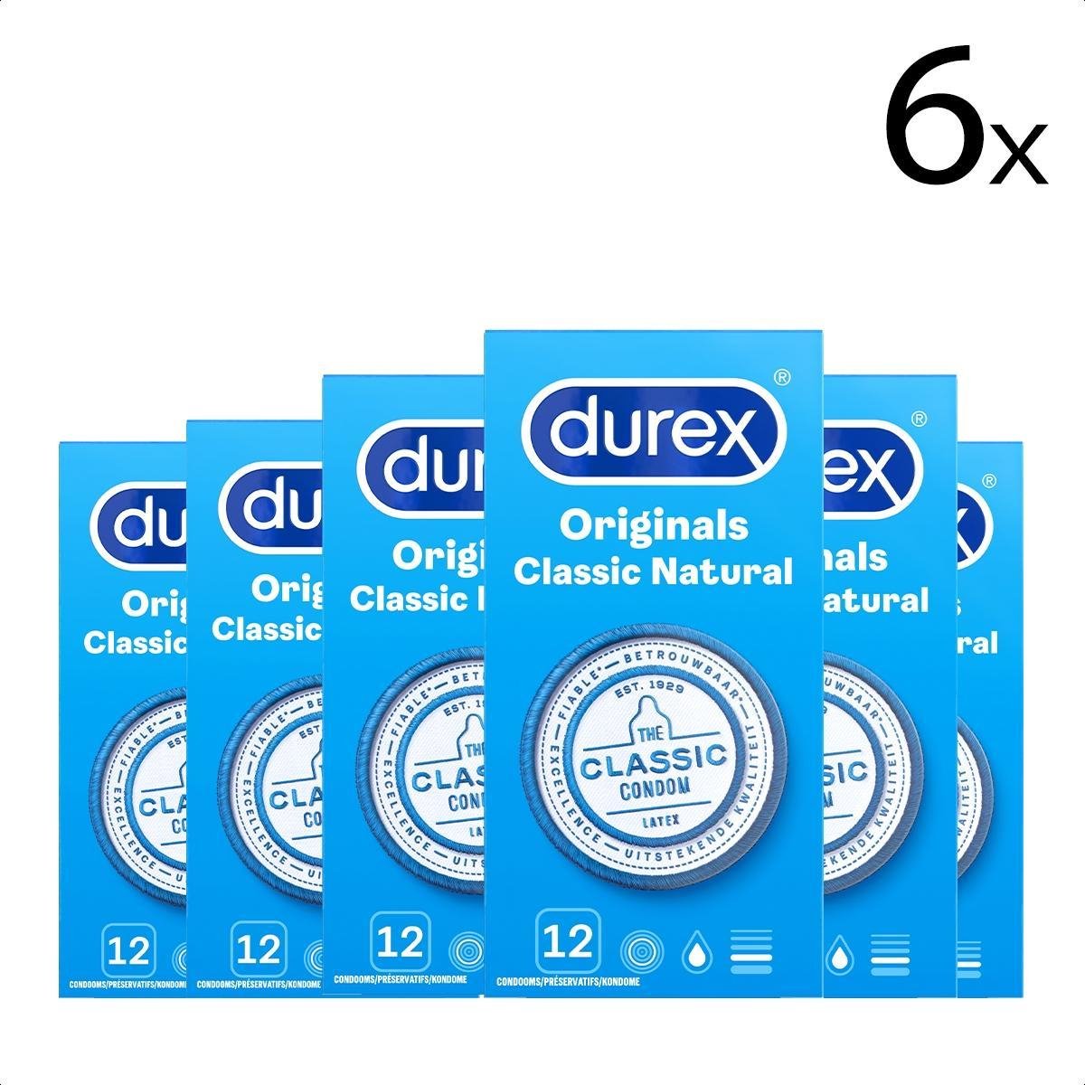 Durex Condooms Classic Natural 12st x6