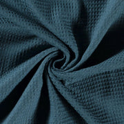 Glim® Wafel stof - Wafelkatoen - Badstof - 100% katoen - Wafeldoek - 100x147cm - Stof per meter - Petrol