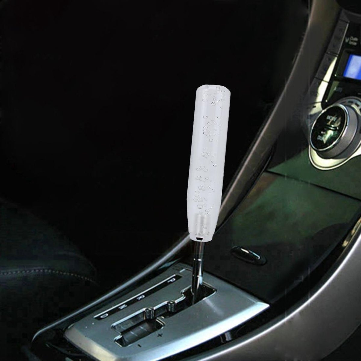Universele autovrachtwagen Transparante bellenkleuren LED-licht pookknop Pookknop