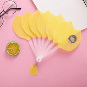 2 STKS Cartoon Fruit Fan Cool opvouwbare ventilator in de zomer (citroen)