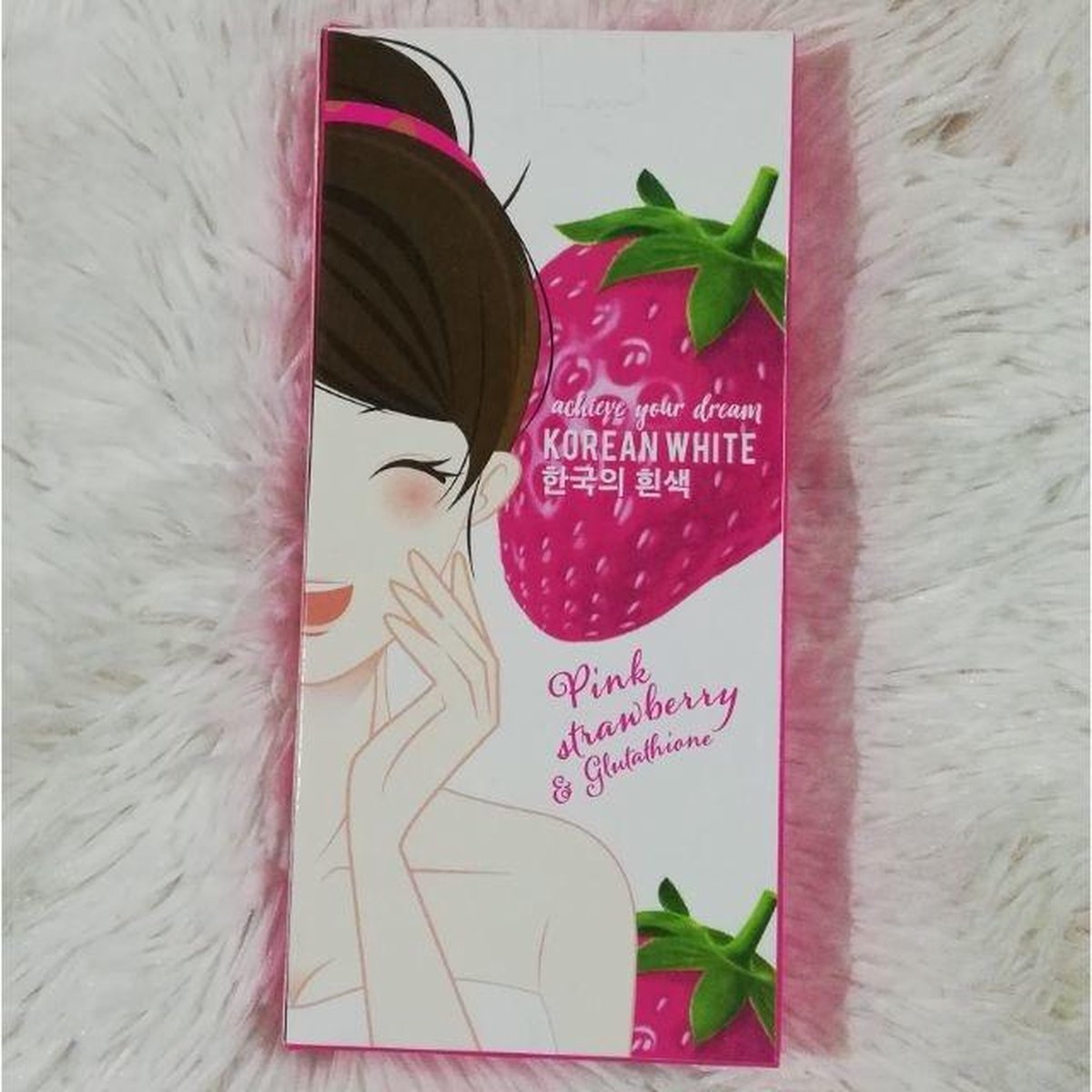 Korean White Pink Strwberry & Glutathione 3x90 gram