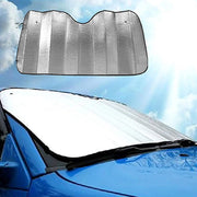 Doodadeals® | Quality Zonwering Auto | Zonnescherm Auto Voorruit | Zonwering Auto Voorruit | Voorruitfolie | 60 x 130 cm | Met 2 Zuignappen
