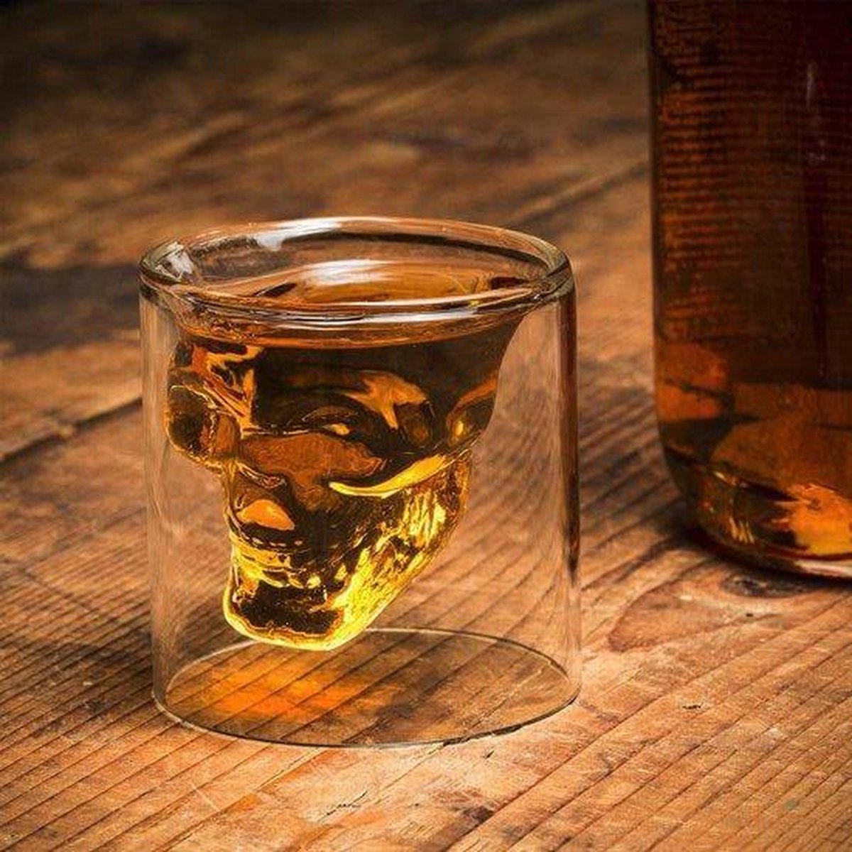 MikaMax Skull Whiskey Glass - Whiskeyglas - Doodskop - Hoogwaardige Kwaliteit