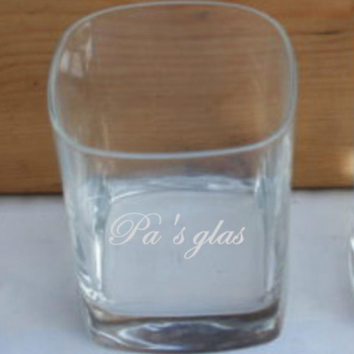 Whiskeyglas met gravering