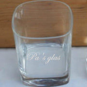 Whiskeyglas met gravering