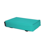 Setje: Bagagedrager-kussen + Rug-rolkussentje incl rugleuning Ohmiomine Turquoise Blauw 013