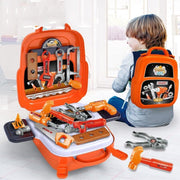 Gereedschap Kinderen Speelgoedtas - Toolbox Ingenieur 22 stuks - Montessori Speelgoed - Educatief Speelgoed Vanaf 3 Jaar - Verjaardag Cadeau kinderen
