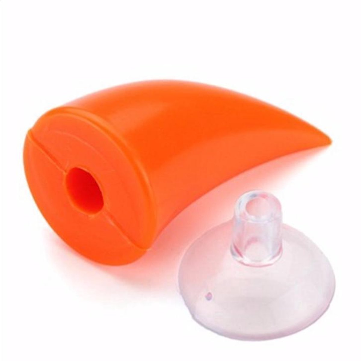 Oranje duivel hoorntjes / oortjes (set van 2 stuks) Devil horns / ears orange voor op helm
