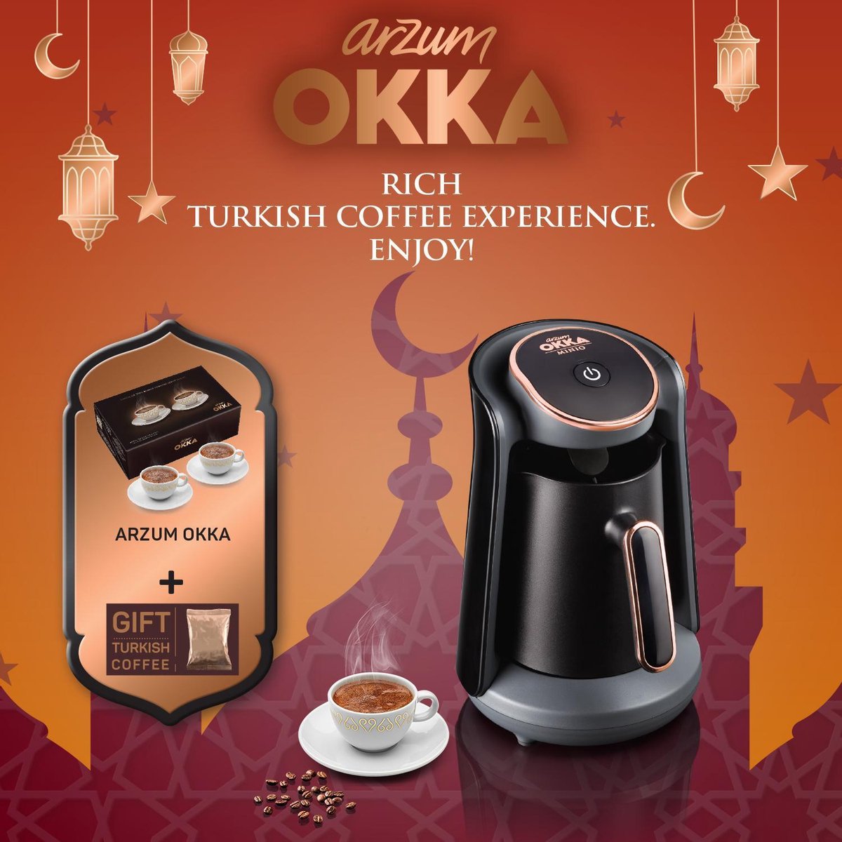 Arzum OKKA Minio GIFT SET2 - Copper