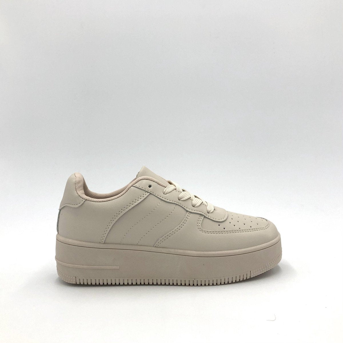 SNEAKER OSLO BEIGE - Maat 39 - Lage sneaker - Beige - Sportief - Casual