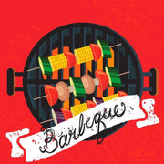 Duni Servetten Bbq Veggies 3-laags 33 Cm Rood 20 Stuks