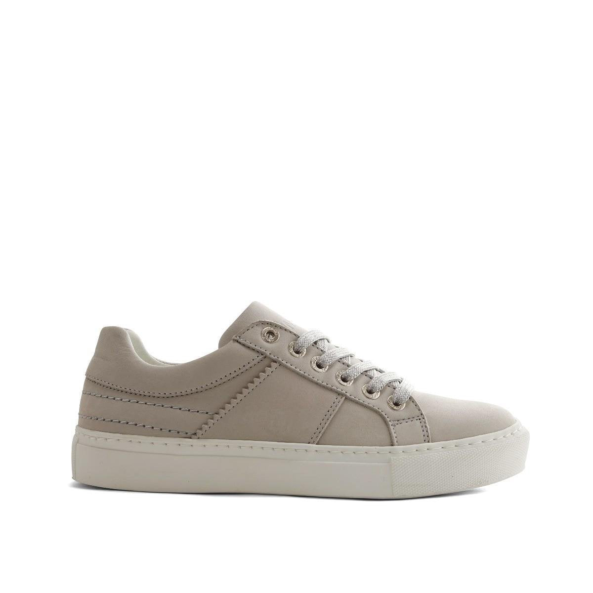 NoGRZ A.DeLaSota - Leren dames sneakers - Grijs - Maat 41