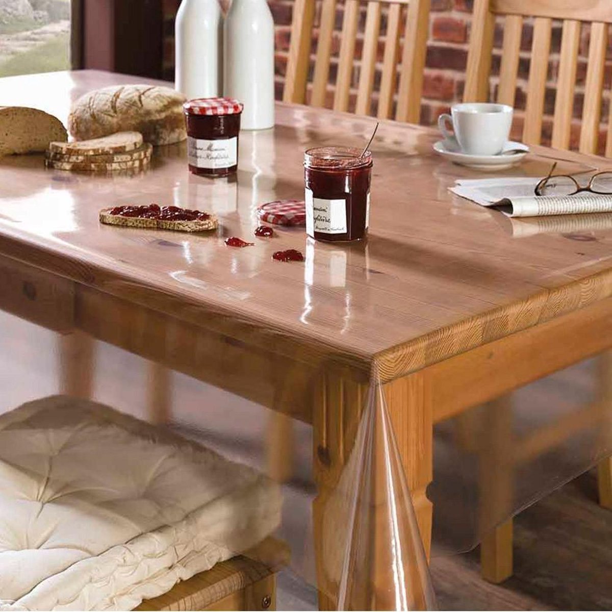 Tafelzeil Transparant - 140x1500cm - PVC