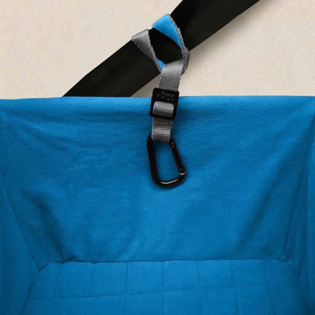 Kurgo - Hondenzitje - autobench - hond- Heather Booster - 40 Cm - Polyester - Blauw/Grijs
