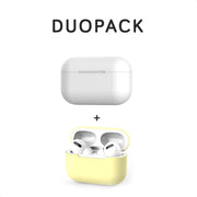 COMBI DEAL - Subbs - Siliconen Bescherm Hoesjes Covers Wit + Geel voor Apple AirPods Pro - DUOPACK