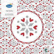 Duni Servetten Scandi 3-laags 33 X 33 Cm Papier Wit 20 Stuks