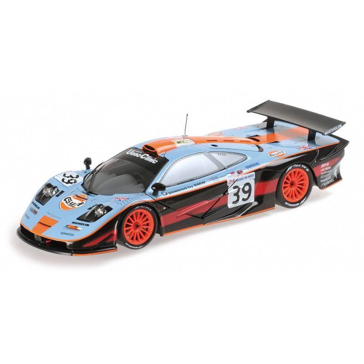 McLaren F1 GTR Gulf Team Davidoff #39 24H Le Mans 1997 - 1:18 - Minichamps