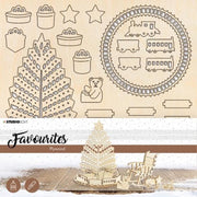 Studio Light • Plywood favourites christmas tree train nr.12
