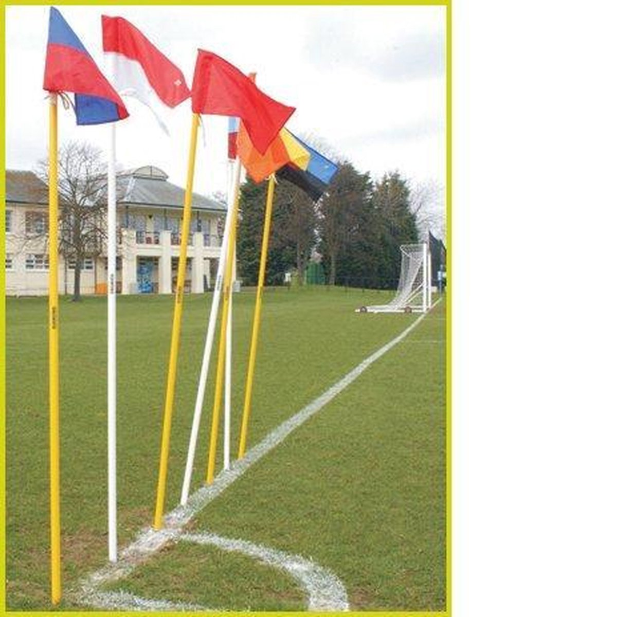 Hoekvlag of cornervlag - Cornervlag - 4 stuks - Met stok