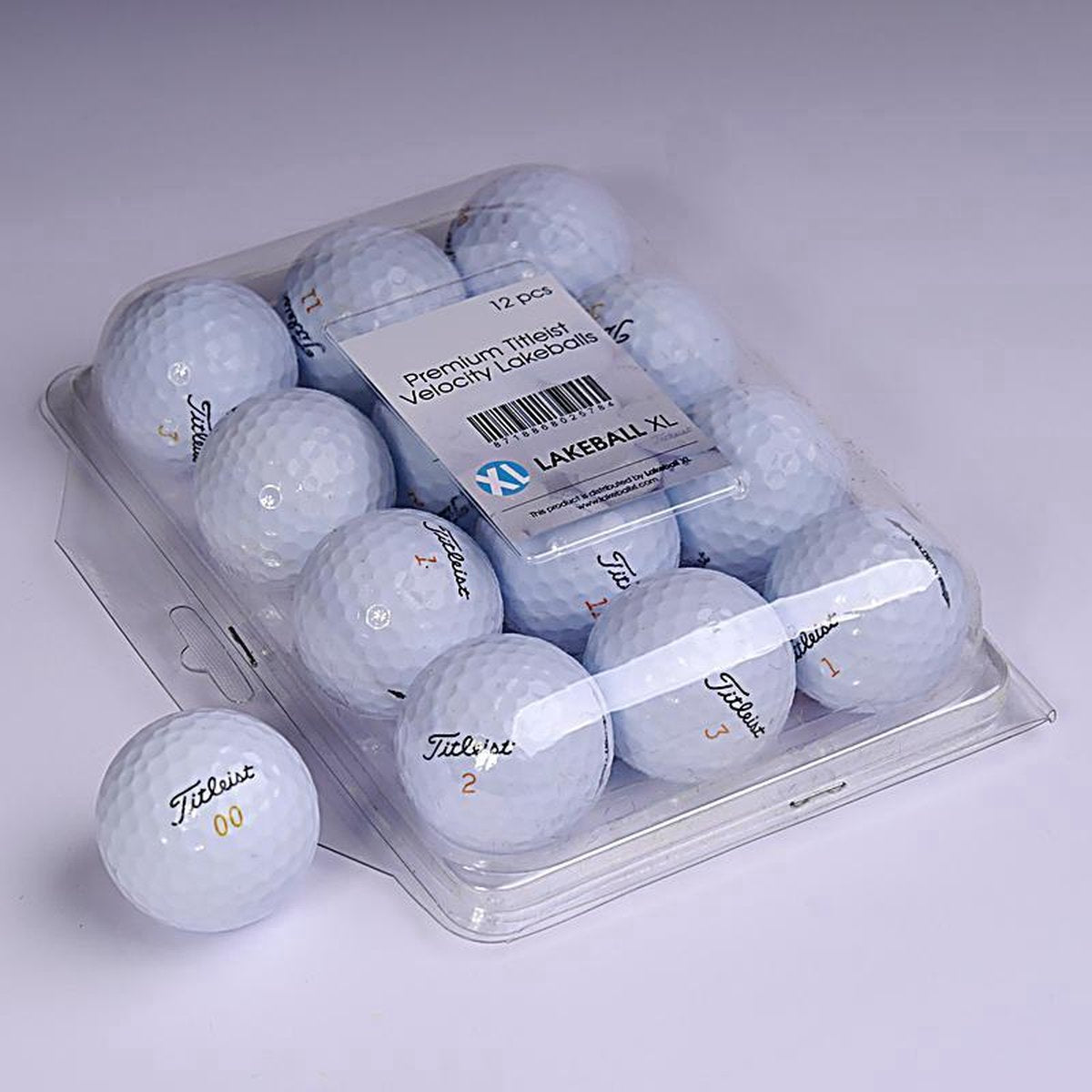Golfballen gebruikt/lakeballs Titleist velocity 12 stuks in Blister