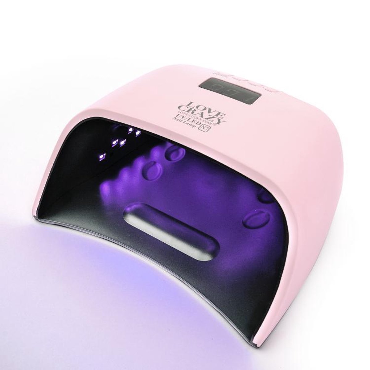 LoveCrazy 48/60W LED Nageldroger voor Gelnagels - UV Lamp - Gellak Lamp - Roze