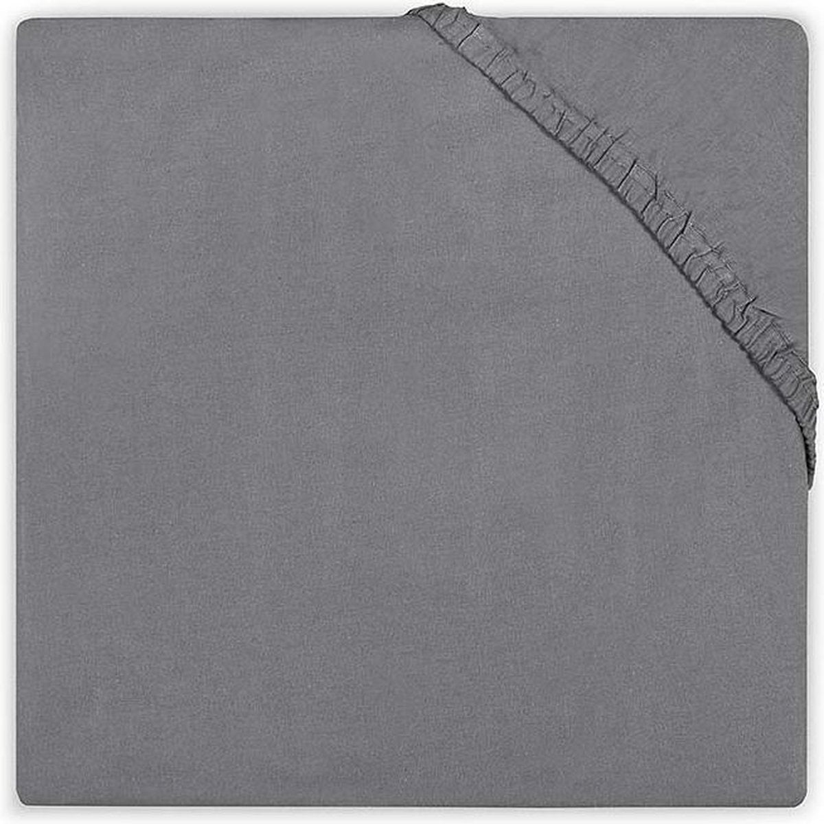 Jollein Hoeslaken katoen 60x120cm - Dark Grey