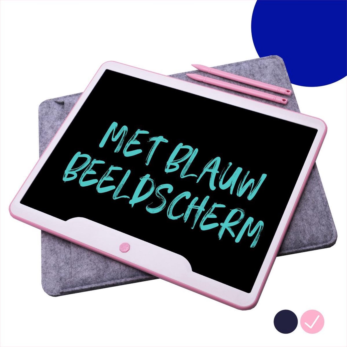 LCD Tekentablet Kinderen "Roze" 15 inch - Speelgoed Meisjes - Schrijfbord - Tekenbord - Tekenen