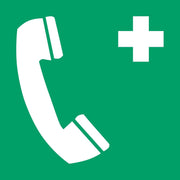 Pictogram bordje Noodtelefoon | 200 * 200 mm | verpakt per 2 stuks