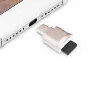Micro SD (TF) naar USB-C (tpe-C) Geheugenkaart Lezer voor o.a. Macbook