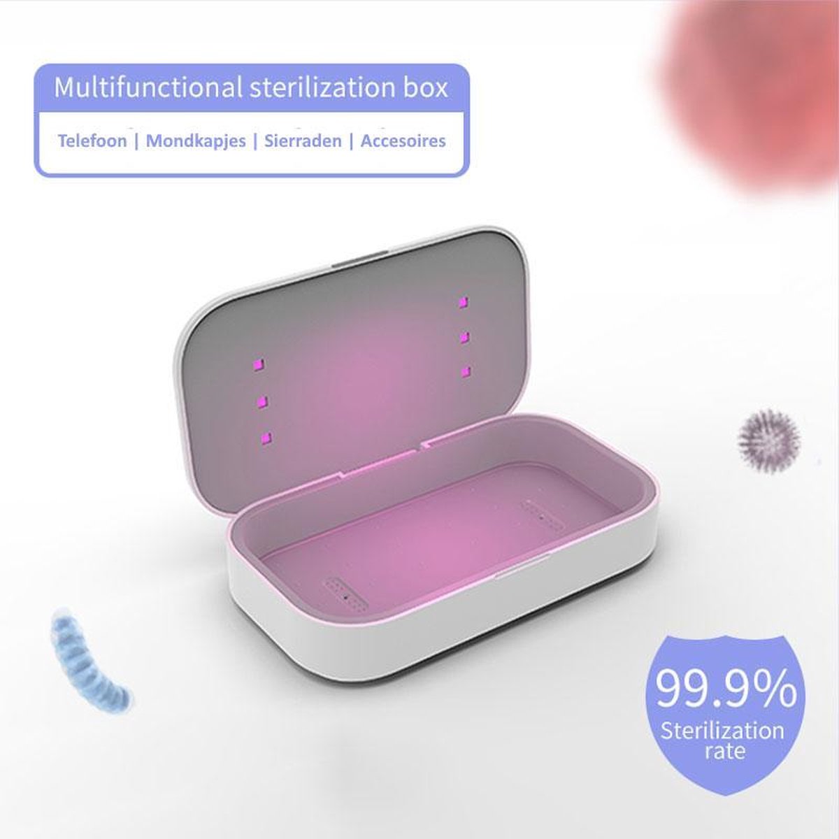 Desinfectie en Sterilisator box voor Smartphone