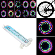 2 stuks Multi LED Spaakverlichting XXL | 32 LED Lampen Fietsverlichting | 32 Verschillende Patronen Extra Groot