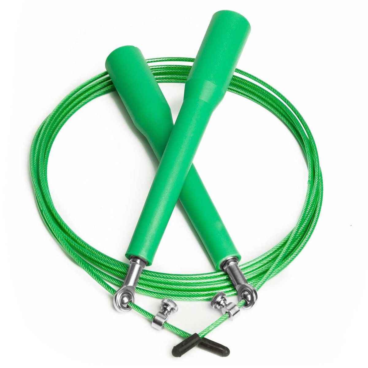 #DoYourFitness - Speed Rope - »Rapido« - Springtouw met stalen kabel - 300 cm - groen
