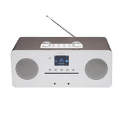 Denver MIR-260Darkwood - Microsysteem met radio en Bluetooth - Hout/Zilver