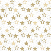 120x Servetten met gouden sterretjes 33 x 33 cm - Papieren tafeldecoraties - Papieren wegwerpservetten 3-laags
