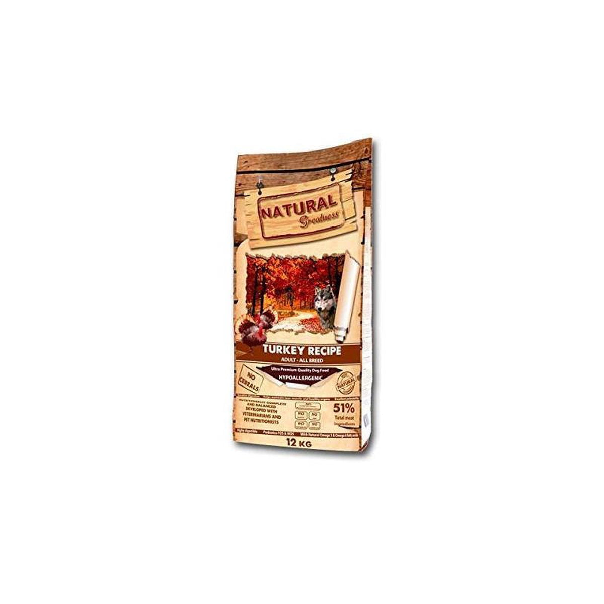 Natural greatness turkey recipe hondenvoer 12 kg