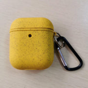Airpod Hoesje | Milieuvriendelijk | Biologisch Afbreekbaar | Tarwevezel Bamboe Bamboevezel | Duurzaam | Geel